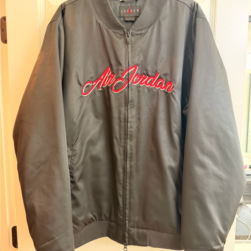 Jordan Black and Red Bomber Jacket